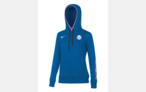 Sweat Capuche Team  MIZUNO - Logo Cœur et Logo Dos 