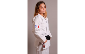 CLUB/KIMONO IJF Fighting Film 750 GRS FRANCE + Broderie club