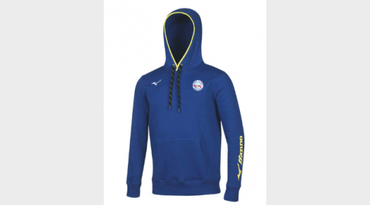 Sweat Capuche Team  MIZUNO - Logo Cœur et Logo Dos 