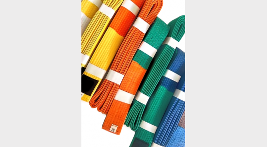 🥋 Ceinture de Judo Bi-Couleur – Semi-Rigide